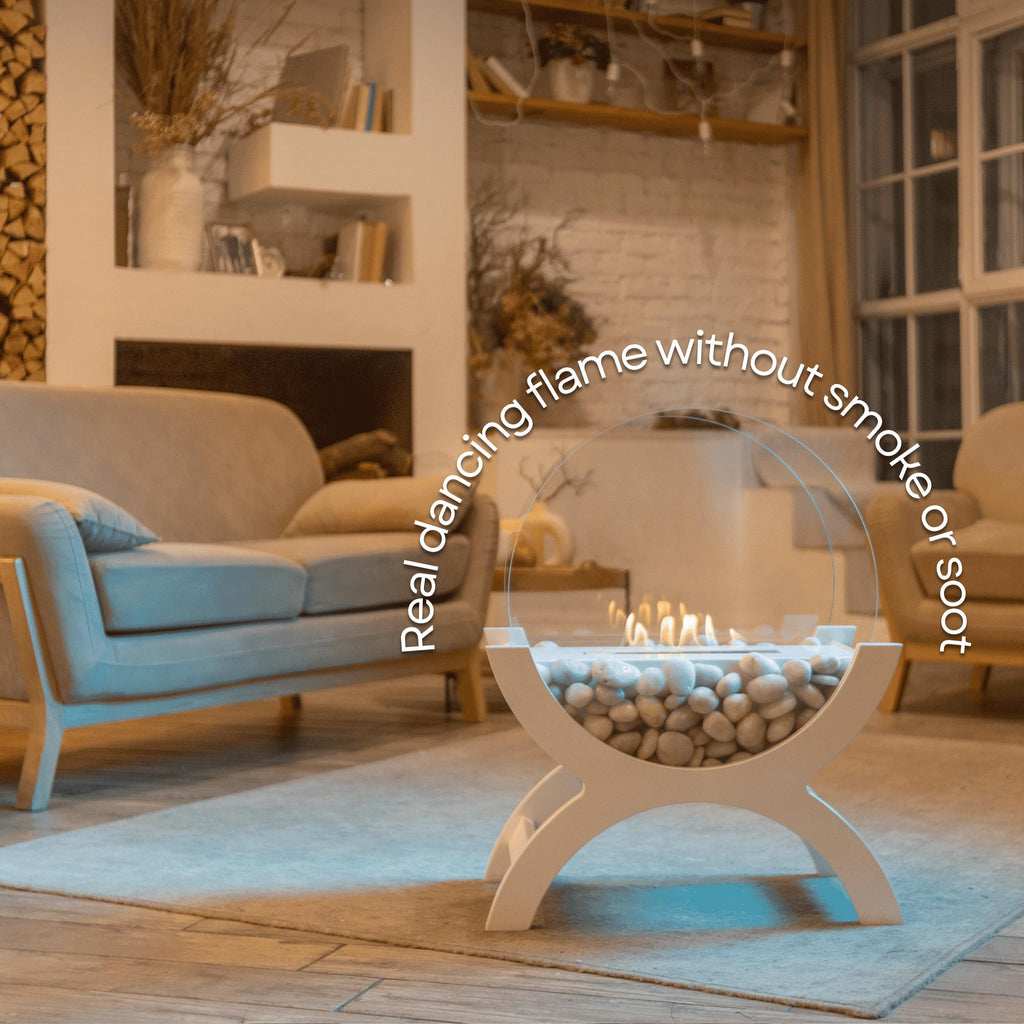 Freestanding Bioethanol Fireplace – Ventless Indoor Ethanol Fireplace