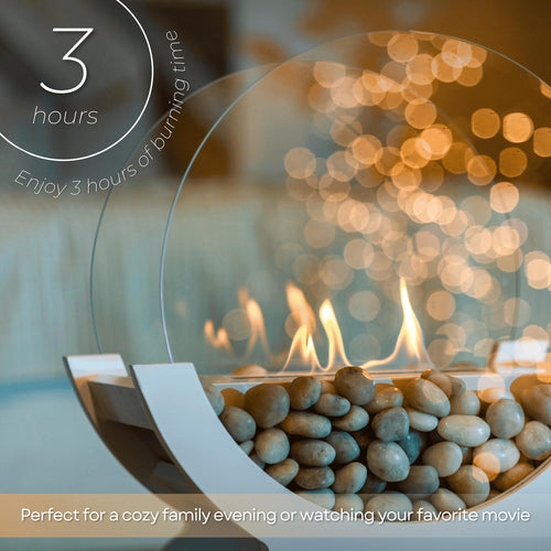 Freestanding Bioethanol Fireplace – Ventless Indoor Ethanol Fireplace